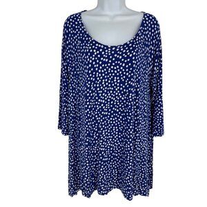 Chicos Womens 3/4 Sleeves Scoop Neck Lightweight Fabric Tunic Size 3 US XL